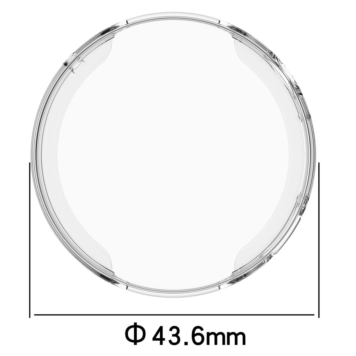 Wymiary obudowy Bizon Case Watch Felipe dla Huawei Watch GT 6 41 mm